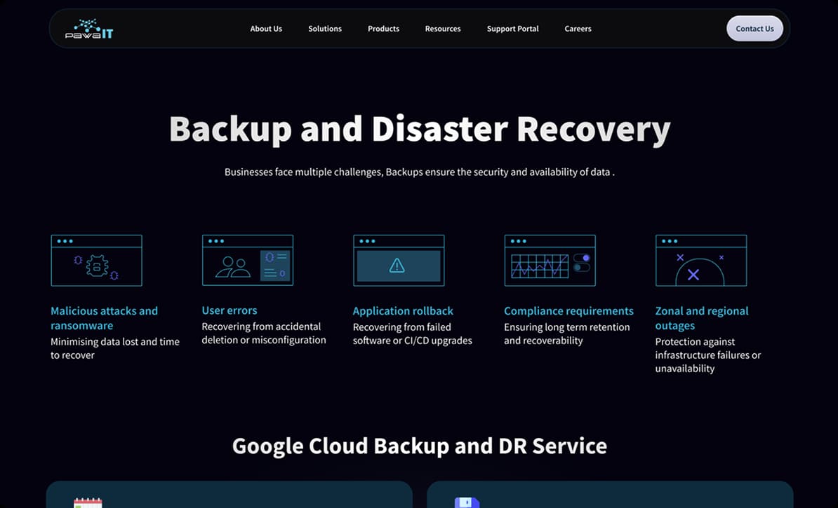 Screenshot of custom illustrations and icons