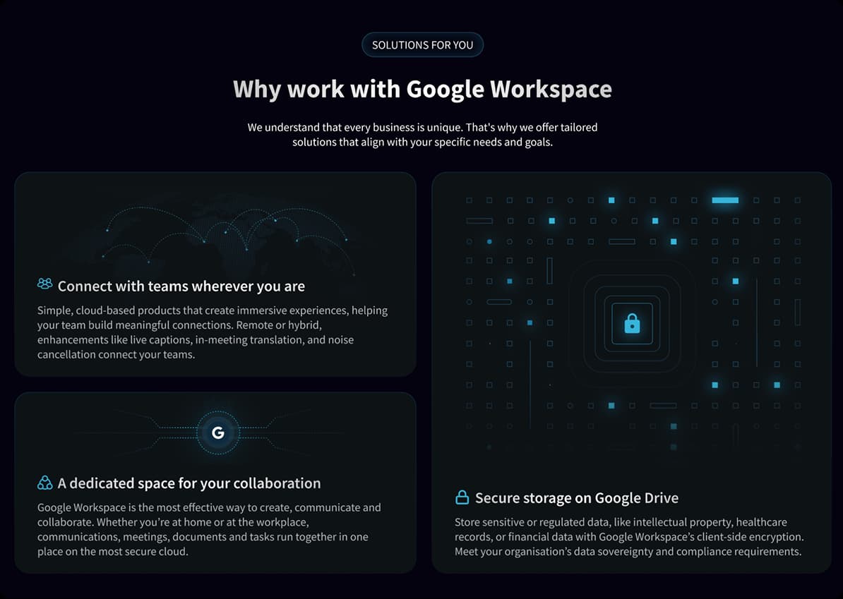Screenshot of custom illustrations and icons